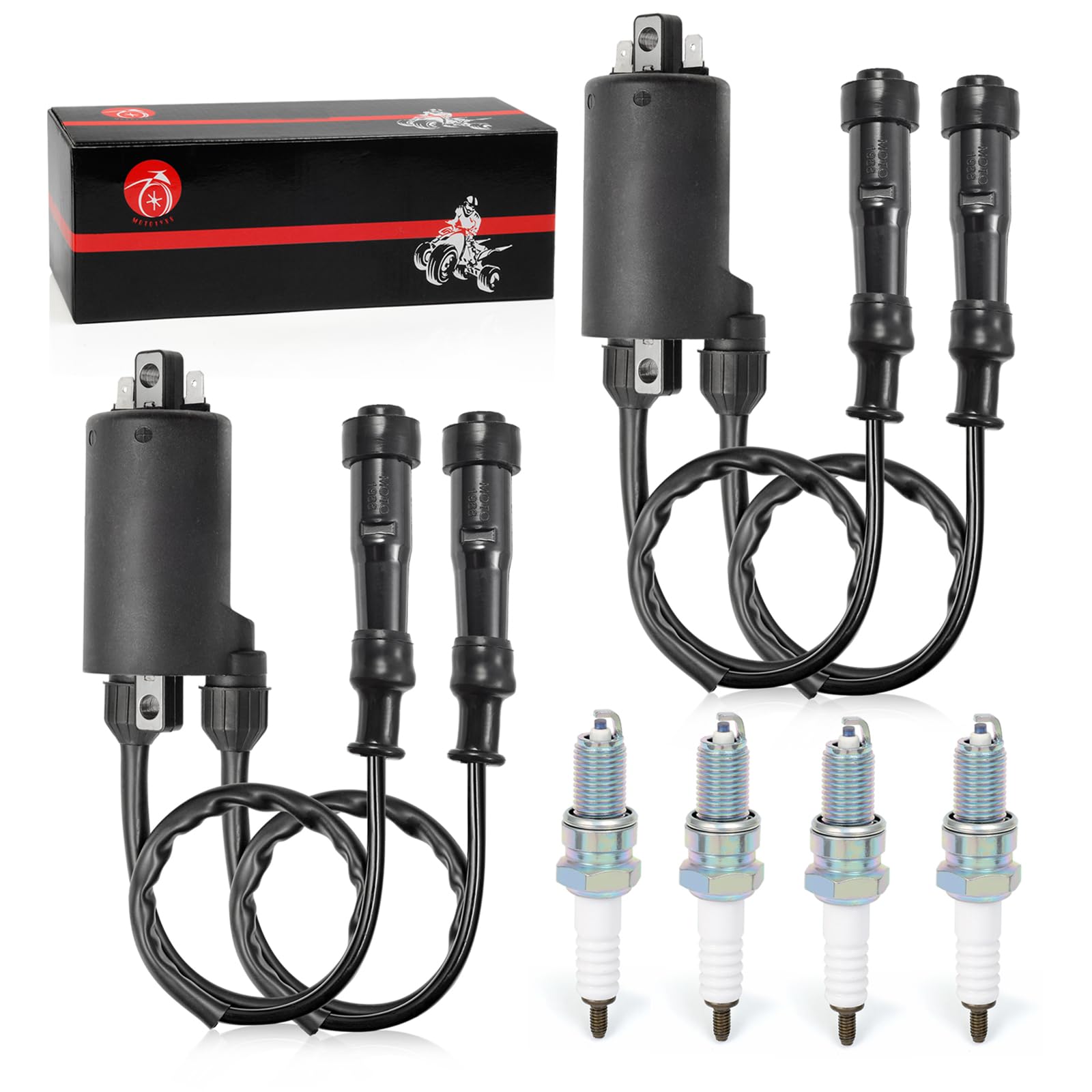 MOTO1988 Ignition Coil Pack & Spark Plug For HONDA V65 Magna 1100
